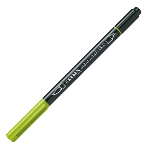 Brush Pen Aguarelável LYRA Aqua Brush Duo Verde Stile de Grain