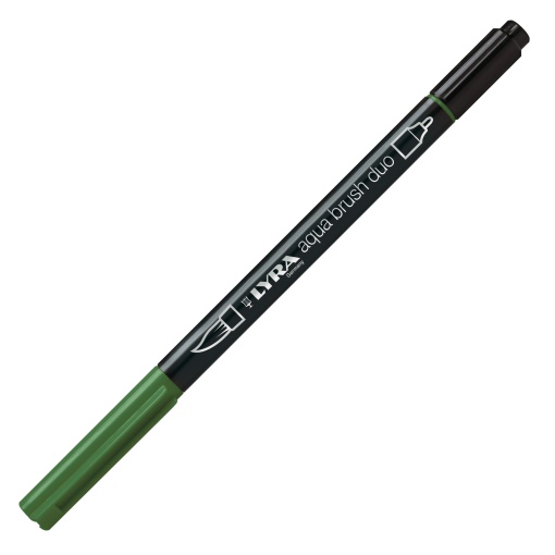 Brush Pen Aguarelável LYRA Aqua Brush Duo Verde Azeitona