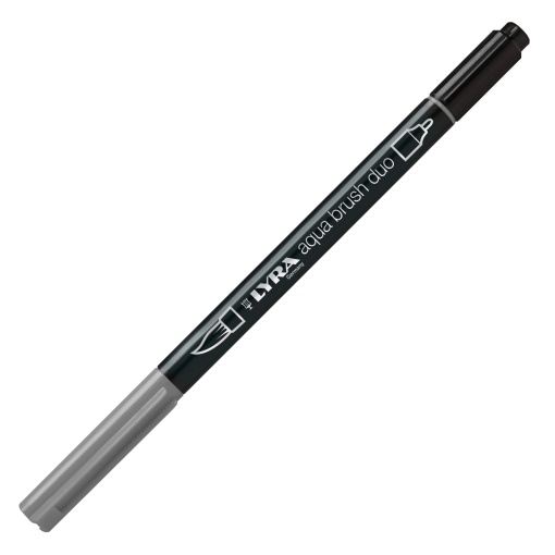 Brush Pen Aguarelável LYRA Aqua Brush Duo Cinzento Claro Frio