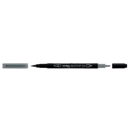 LYRA Aqua Brush Duo watercolor brush pen in cool light gray