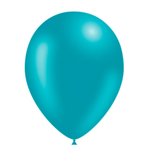 Balão de látex 28cm 11ö azul-turquesa (100 unidades) BALLOONIA