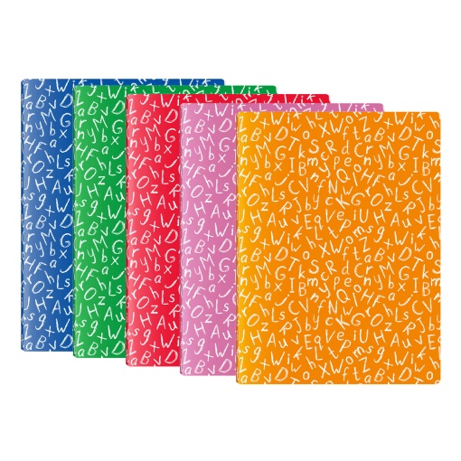 Caderno A4 Capa Plástica Agrafado SIMPLY Pautado 48 folhas 90g Sortido