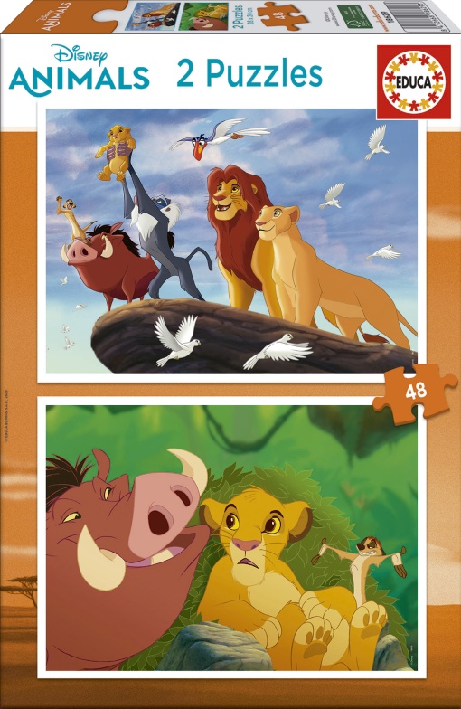 Puzzle EDUCA 2x48 peças O Rei Leão