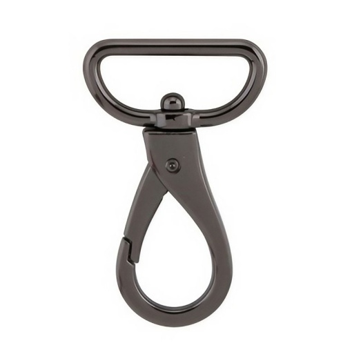 Fecho Mosquetão de Metal 32mm Preto COSE