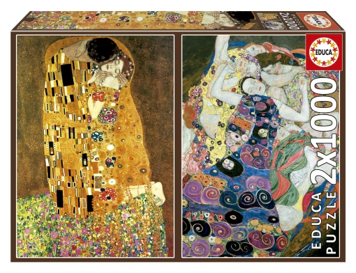 Puzzle EDUCA 2x1000 peças Gustav Klimt