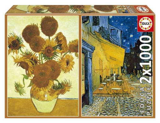Puzzle EDUCA 2x1000 peças Vincent Van Gogh