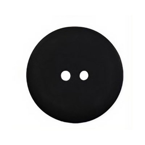 Botão redondo 13mm preto mate COSE