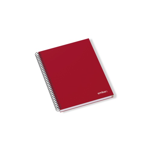 Caderno A5 Capa Dura Espiral AMBAR IDEAS Pautado 120 folhas 70g Sortido