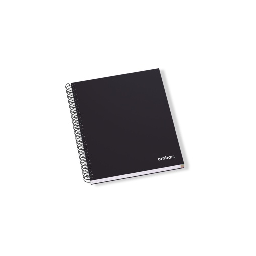 Caderno A5 Capa Dura Espiral AMBAR IDEAS Pautado 120 folhas 70g Sortido