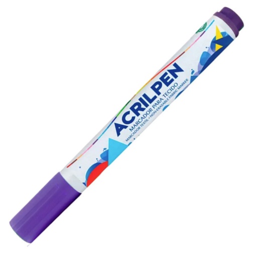 Marcador para tecido Acrilpen violeta 516