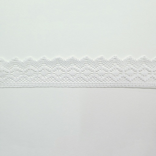 Fita de Renda 50mm Branco 202 (metro)