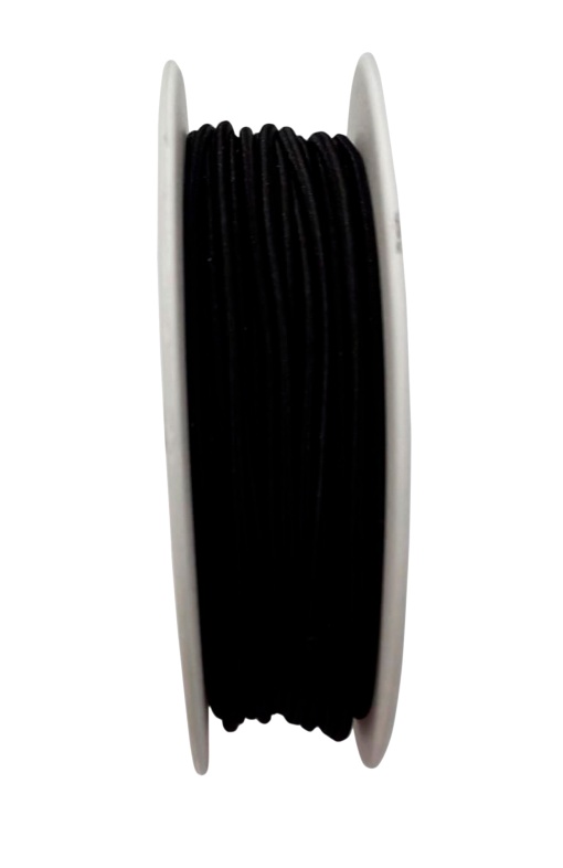 Elástico de Rolinho nº 3 3mm Preto (metro)