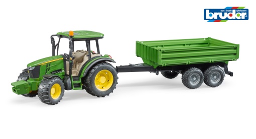 Trator John Deere 5115M com Atrelado BRUDER