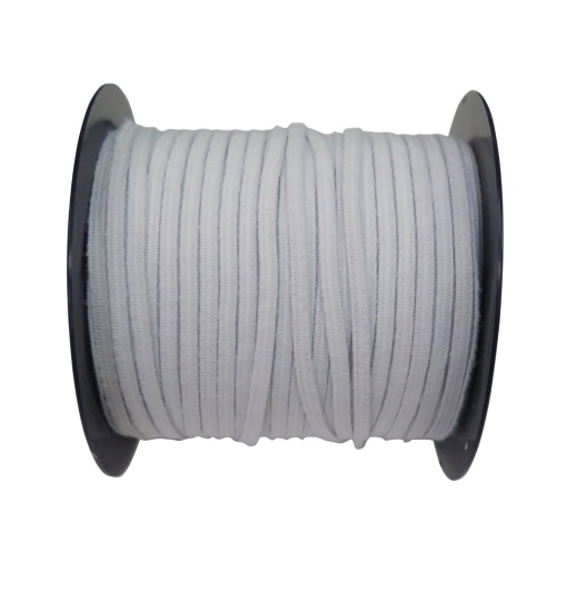 Elástico Agulha 5mm Branco (metro)