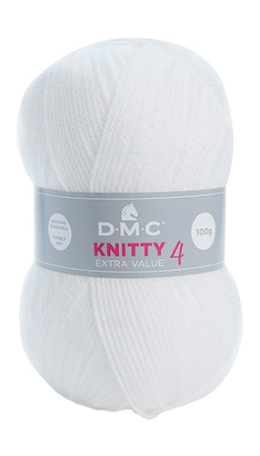 Fio de Tricot DMC Knitty4 8112/961 100g Branco