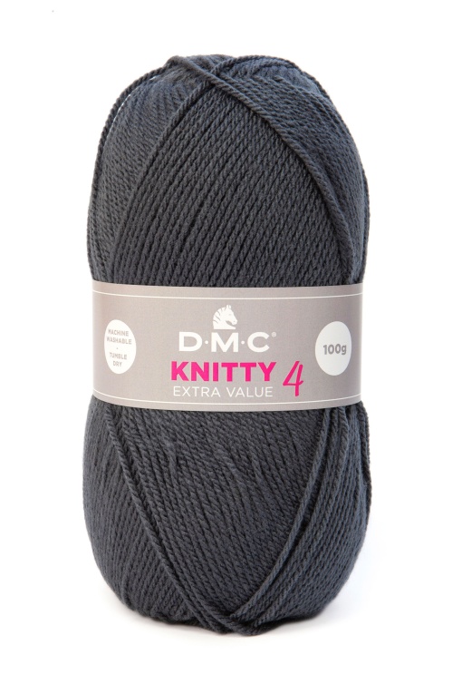 Fio de Tricot DMC Knitty4 8112/633 100g Cinza Escuro