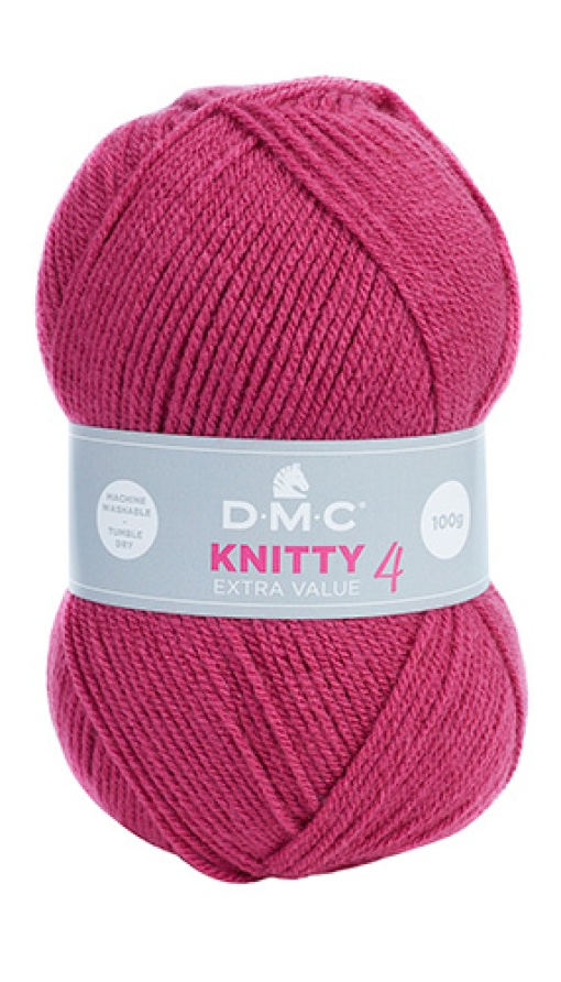 Fio de Tricot DMC Knitty4 8112/984 100g Rosa Velho