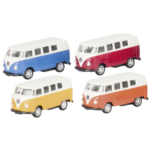 Carrinha VW Microbus (1962) Miniatura 1:60 7,3cm Sortido GOKI