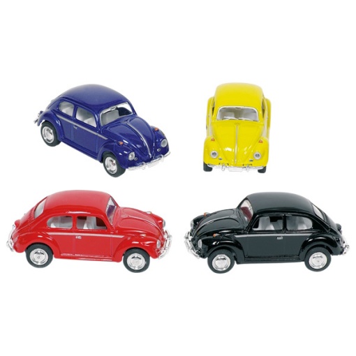 Carro VW Beetle Clássico (1967) Miniatura 1:64 6,5cm Sortido GOKI