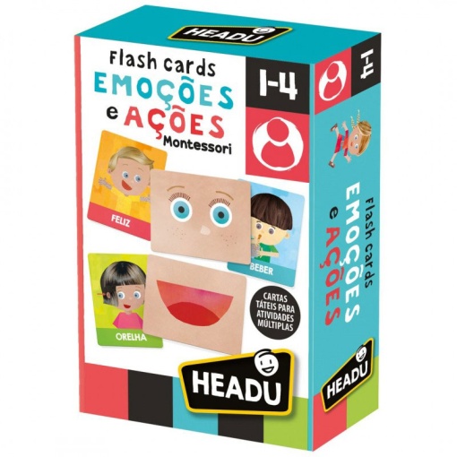 Flashcards emoções e ações Montessori HEADU