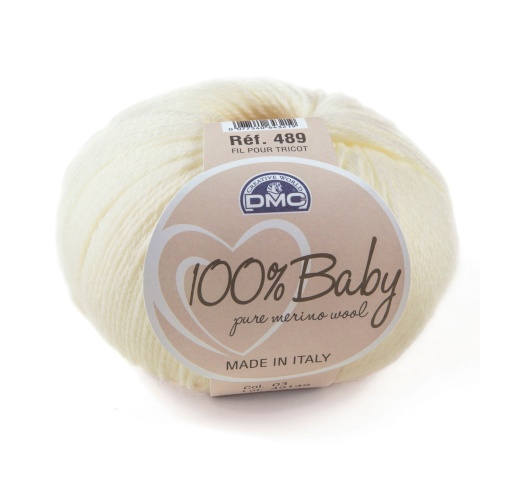 Fio de Tricot DMC 100% Baby 489/03 50g Branco