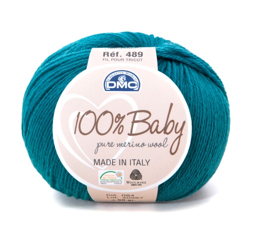 Fio de Tricot DMC 100% Baby 489/084 50g Turquesa