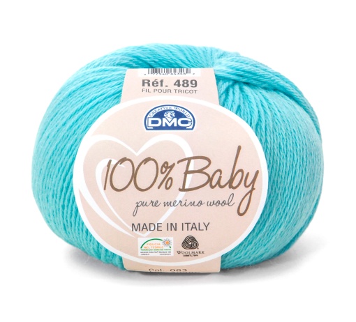 Fio de Tricot DMC 100% Baby 489/083 50g Azul