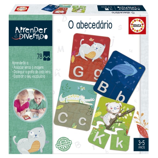 O abecedário EDUCA Aprender é Divertido