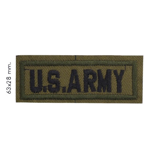Aplicação de tecido termocolante US ARMY verde COSE