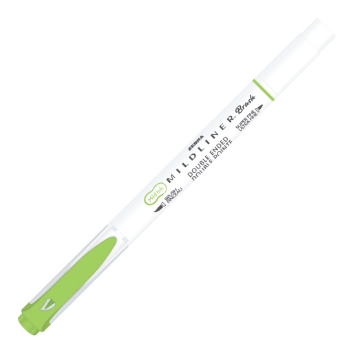 Brush pen ZEBRA Mildliner 2 pontas verde