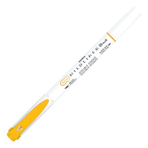 Brush pen ZEBRA Mildliner 2 pontas warm ouro