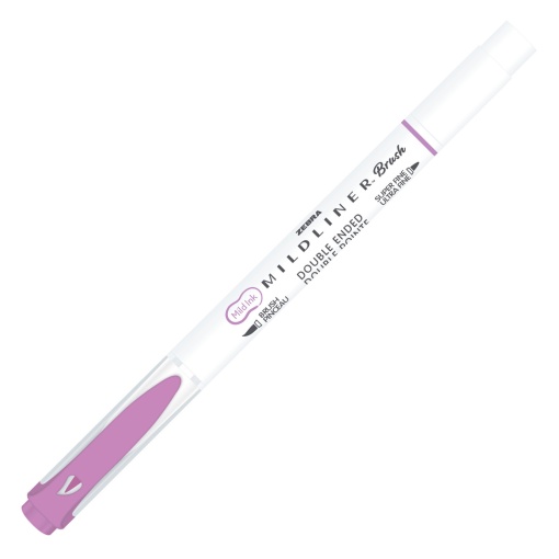 Brush pen ZEBRA Mildliner 2 pontas warm magenta