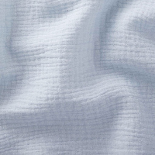 Tecido Mousseline Liso Azul Bebé 1x1,30m