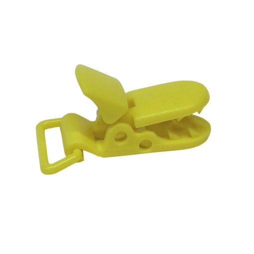 Porta-chupetas de Plástico 25mm Amarelo
