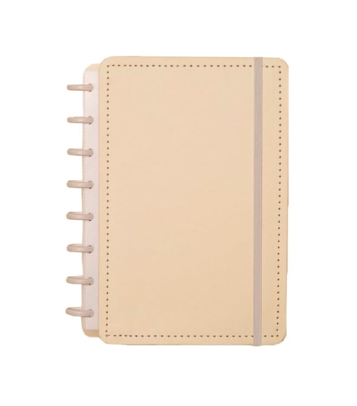 CADERNO INTELIGENTE A5 Pautado Amarelo Pastel