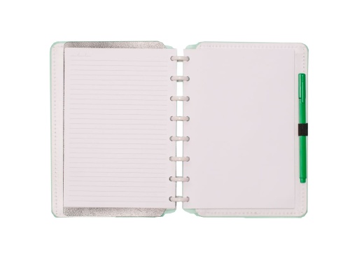 CADERNO INTELIGENTE A5 Pautado Verde Pastel