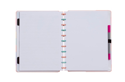 CADERNO INTELIGENTE Grande (215x280mm) Pautado Arco-Íris Pastel