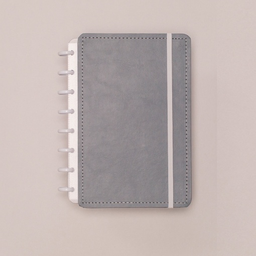 CADERNO INTELIGENTE A5 Pautado Cinza