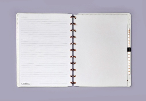 CADERNO INTELIGENTE Grande (215x280mm) Pautado All White