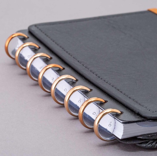 Discs + elastic band M for SMART NOTEBOOK old gold - 12+1 units