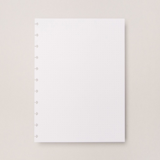Recarga para Caderno Inteligente Grande (215x280mm) Pontilhado 30 folhas 120g