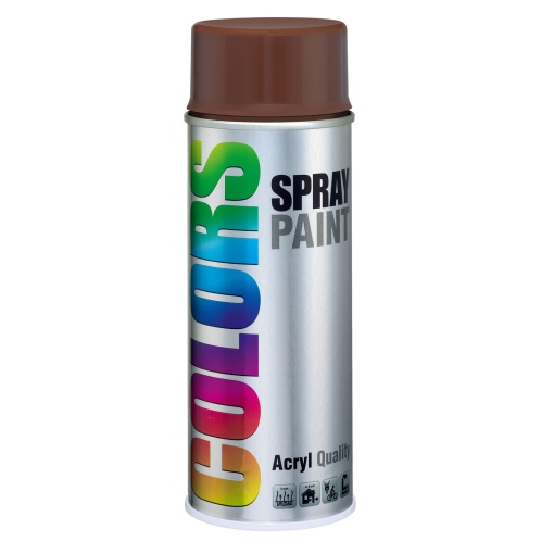 Tinta Spray Acrílica COLORS Castanho RAL 8011 400ml