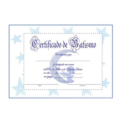 Álbum de Batizado SIMPLY Azul 30 folhas