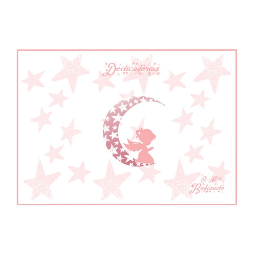 Álbum de Batizado SIMPLY Rosa 30 folhas
