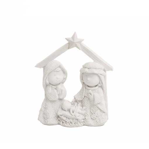 Sagrada Família Infantil em Marfinite para Pintar 13,5x5x16cm LG