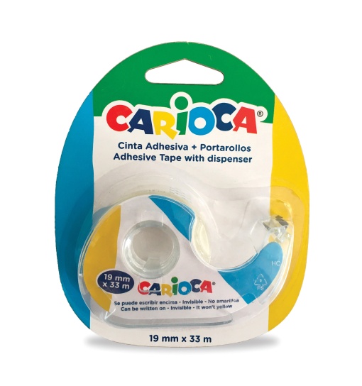 Fita Adesiva com Desenrolador 33mx19mm Transparente CARIOCA 42885