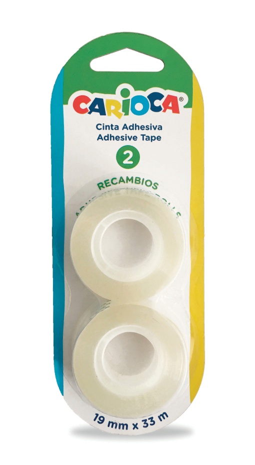 Fita Adesiva 33mx19mm Transparente (2 unidades) CARIOCA 42886