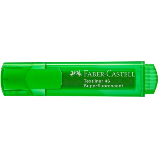 Faber-Castell Textliner 46 1-2-5mm fluorescent highlighter, green.