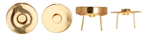 Botão Magnético 18mm Dourado