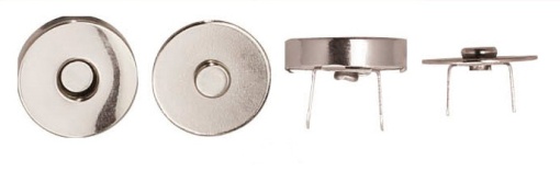Botão magnético 18mm prateado 763117.000.0101